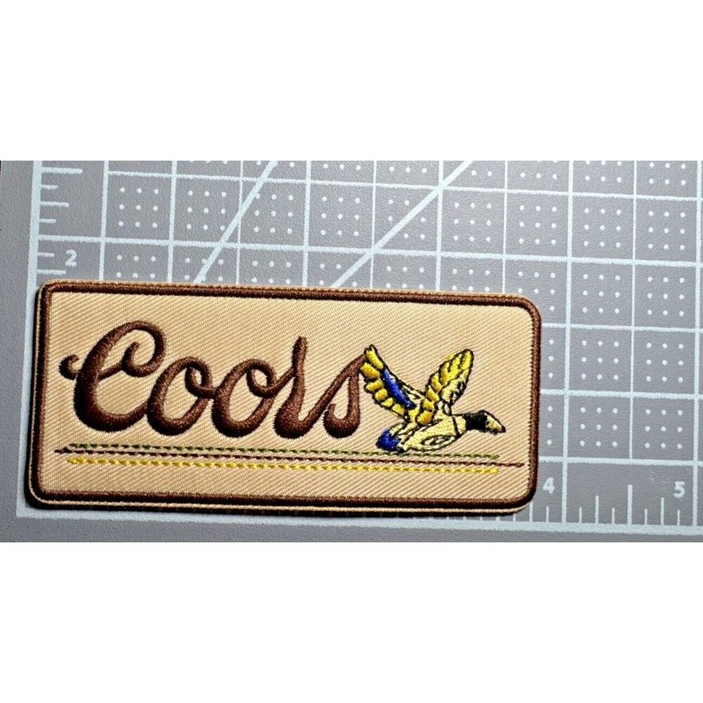 Coors Banquet Beer Vintage Duck 3.75 x 1.75in Embroidered Sew/Iron-on Patch - Picture 2 of 3